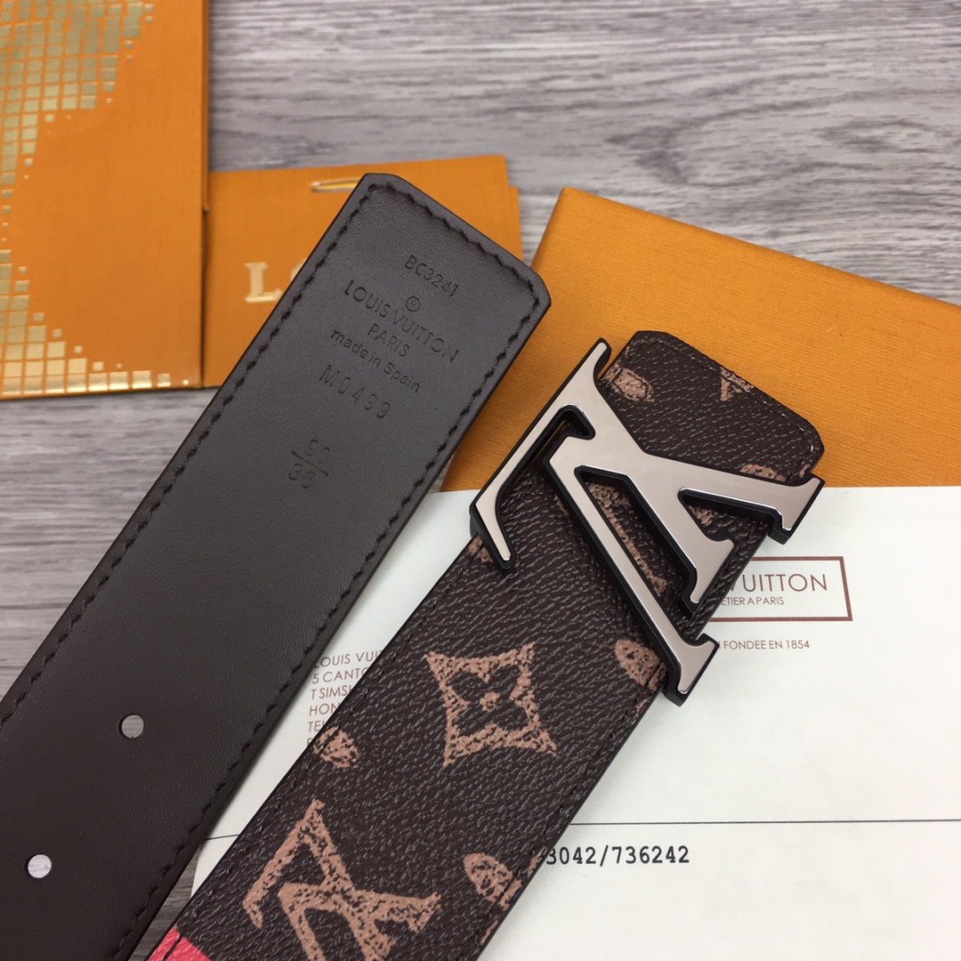 Louis Vuitton Shape 40MM Reversible Belt - DopestKickz