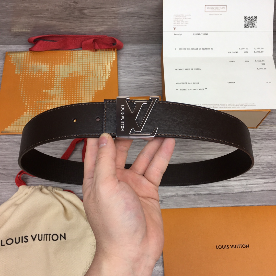 Louis Vuitton Shape 40MM Reversible Belt - DopestKickz