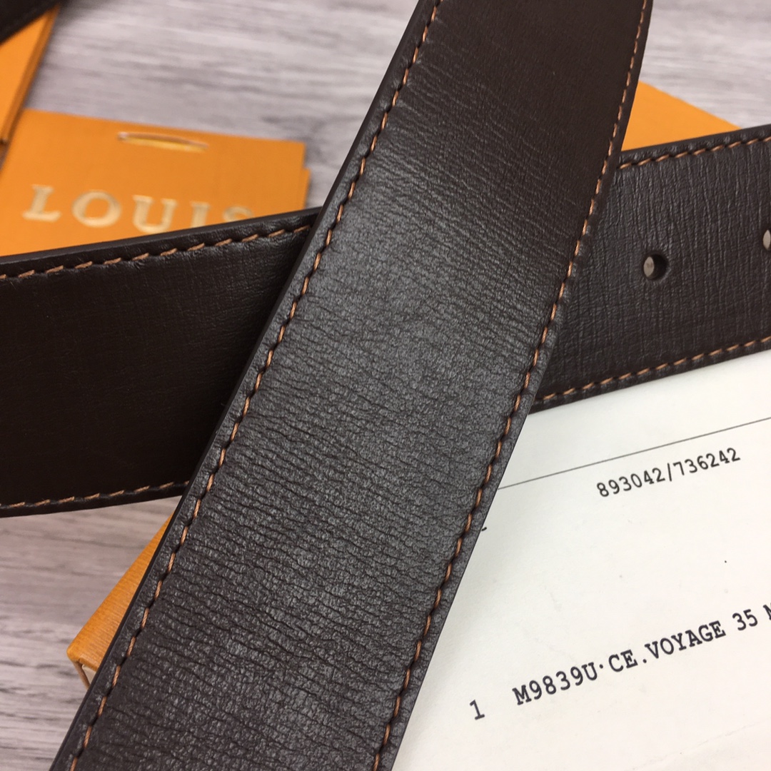 Louis Vuitton Shape 40MM Reversible Belt - DopestKickz