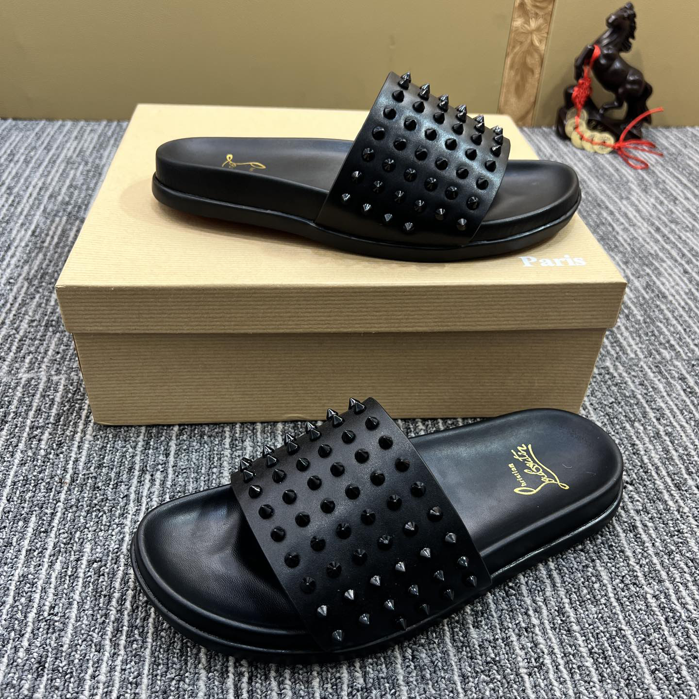 Christian Louboutin  Men Slippers Flats - DopestKickz