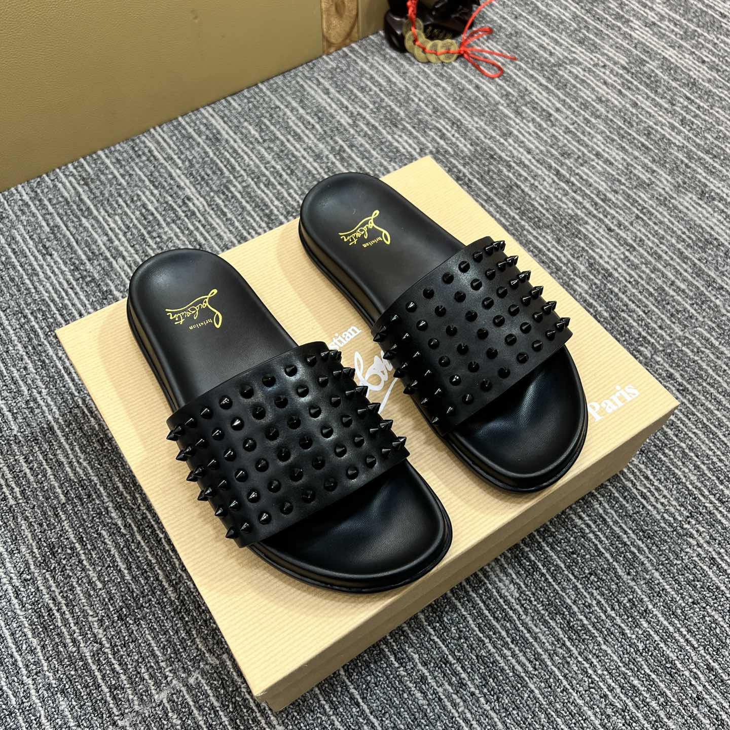 Christian Louboutin  Men Slippers Flats - DopestKickz