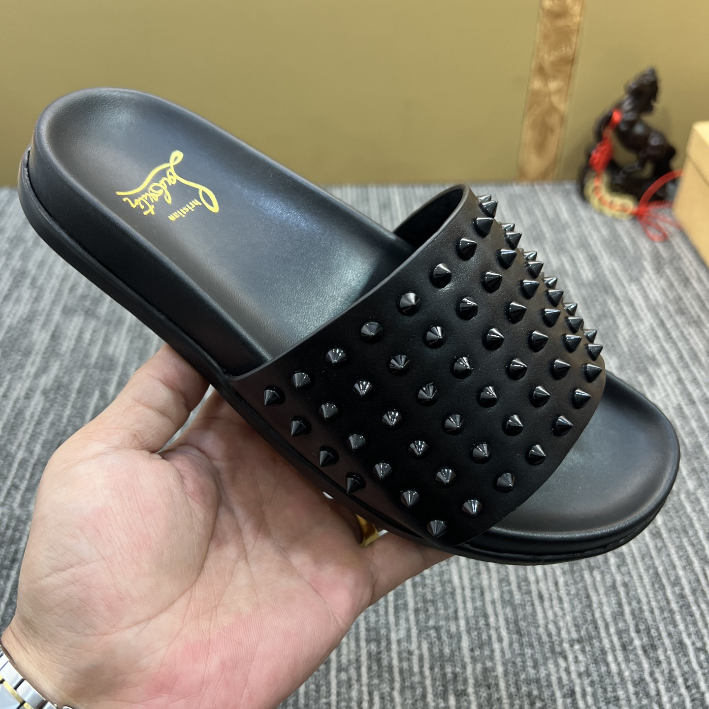 Christian Louboutin  Men Slippers Flats - DopestKickz