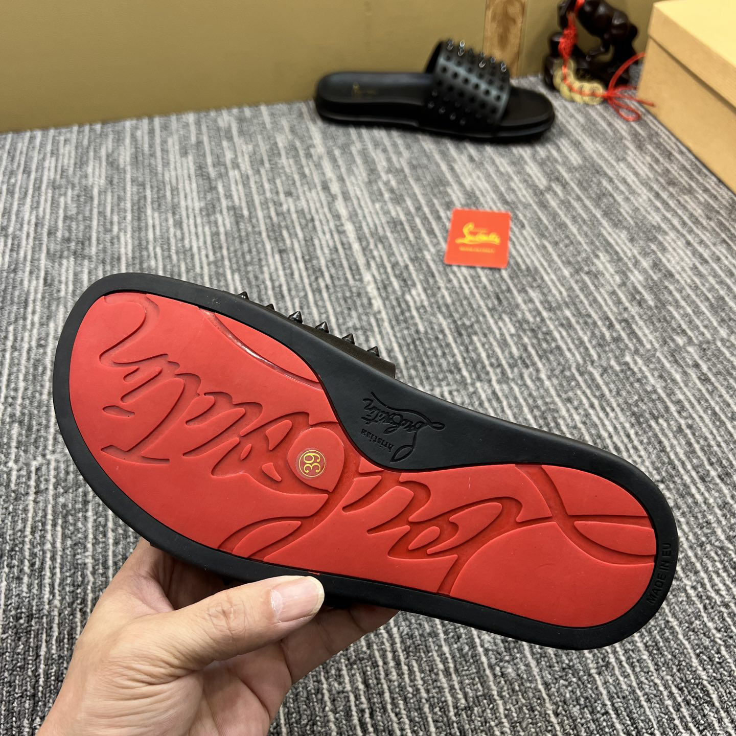 Christian Louboutin  Men Slippers Flats - DopestKickz