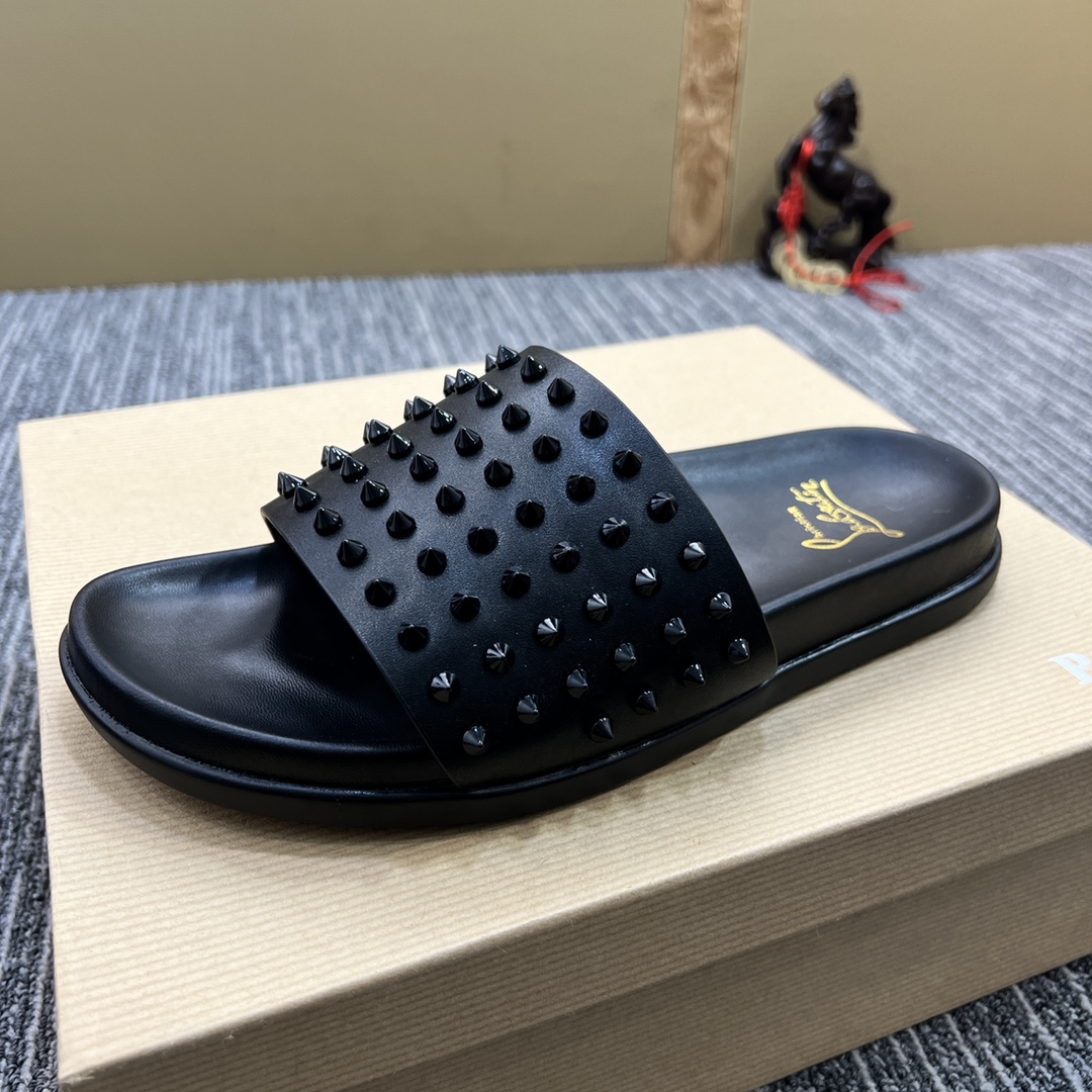 Christian Louboutin  Men Slippers Flats - DopestKickz