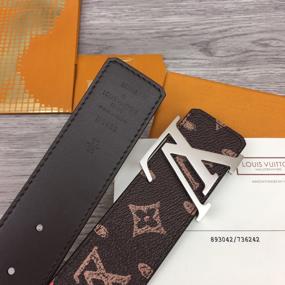 Louis Vuitton Shape 40MM Reversible Belt - DopestKickz