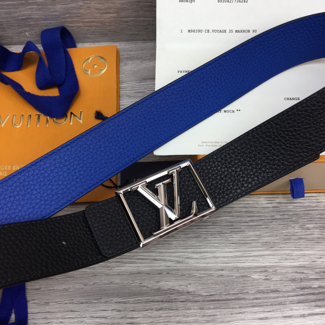 Louis Vuitton Shape 40MM Reversible Belt - DopestKickz