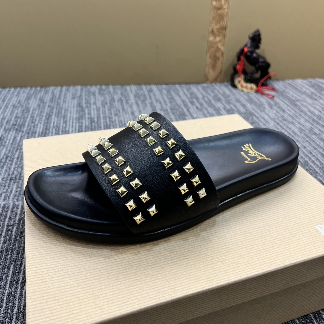 Christian Louboutin  Men Slippers Flats - DopestKickz