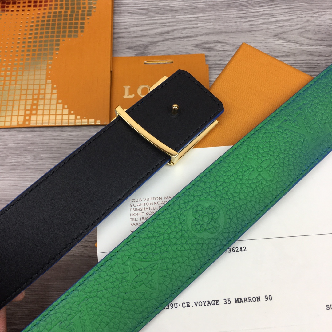 Louis Vuitton Gradient Shape 40MM Reversible Belt - DopestKickz
