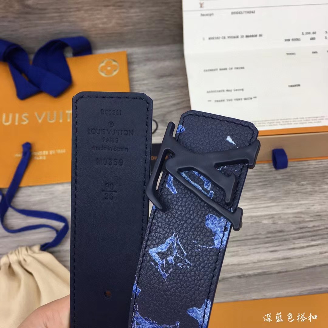 Louis Vuitton Gradient Shape 40MM Reversible Belt - DopestKickz