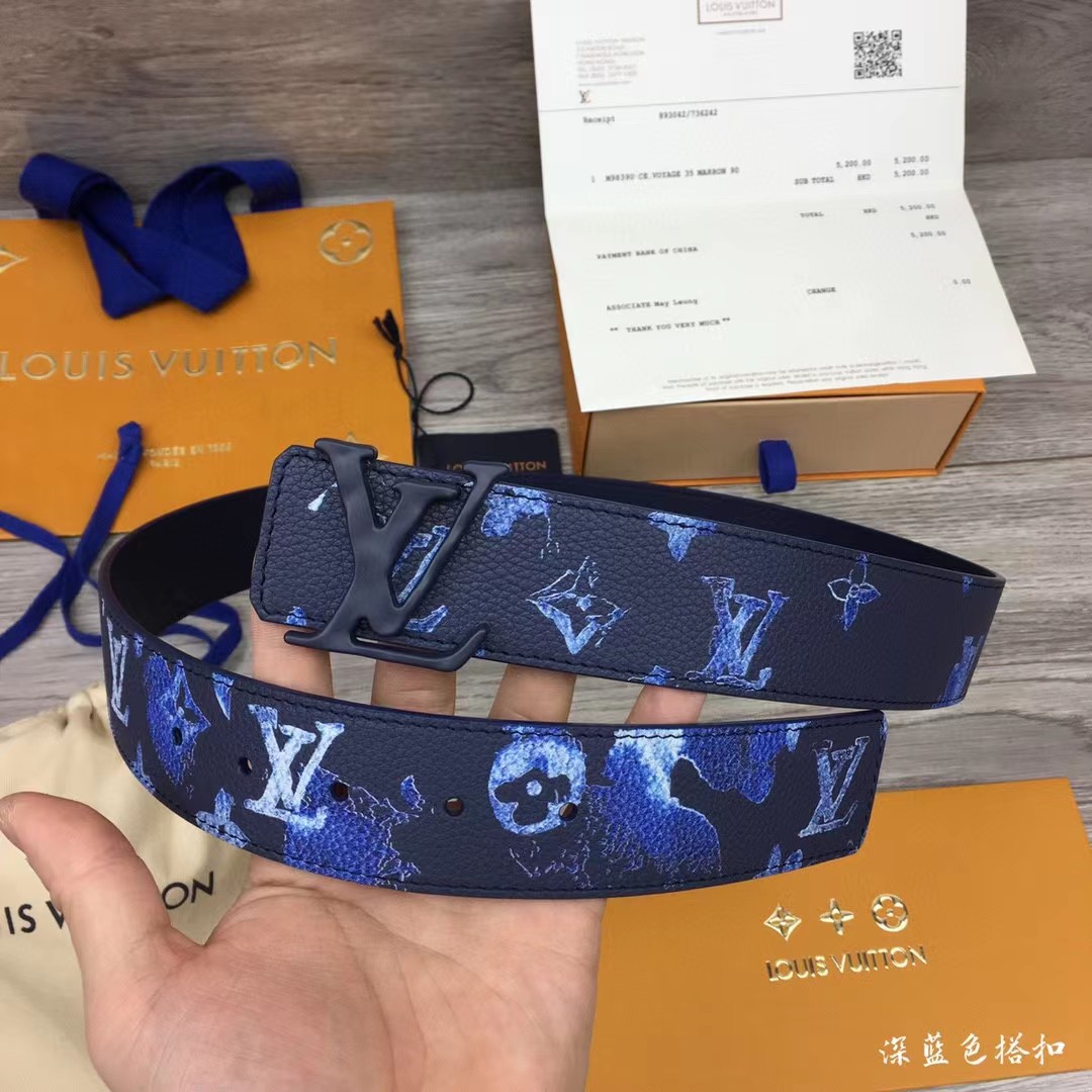Louis Vuitton Gradient Shape 40MM Reversible Belt - DopestKickz