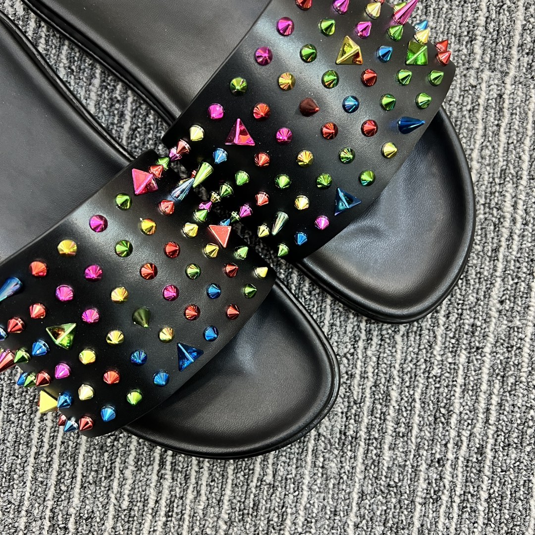 Christian Louboutin  Men Slippers Flats - DopestKickz