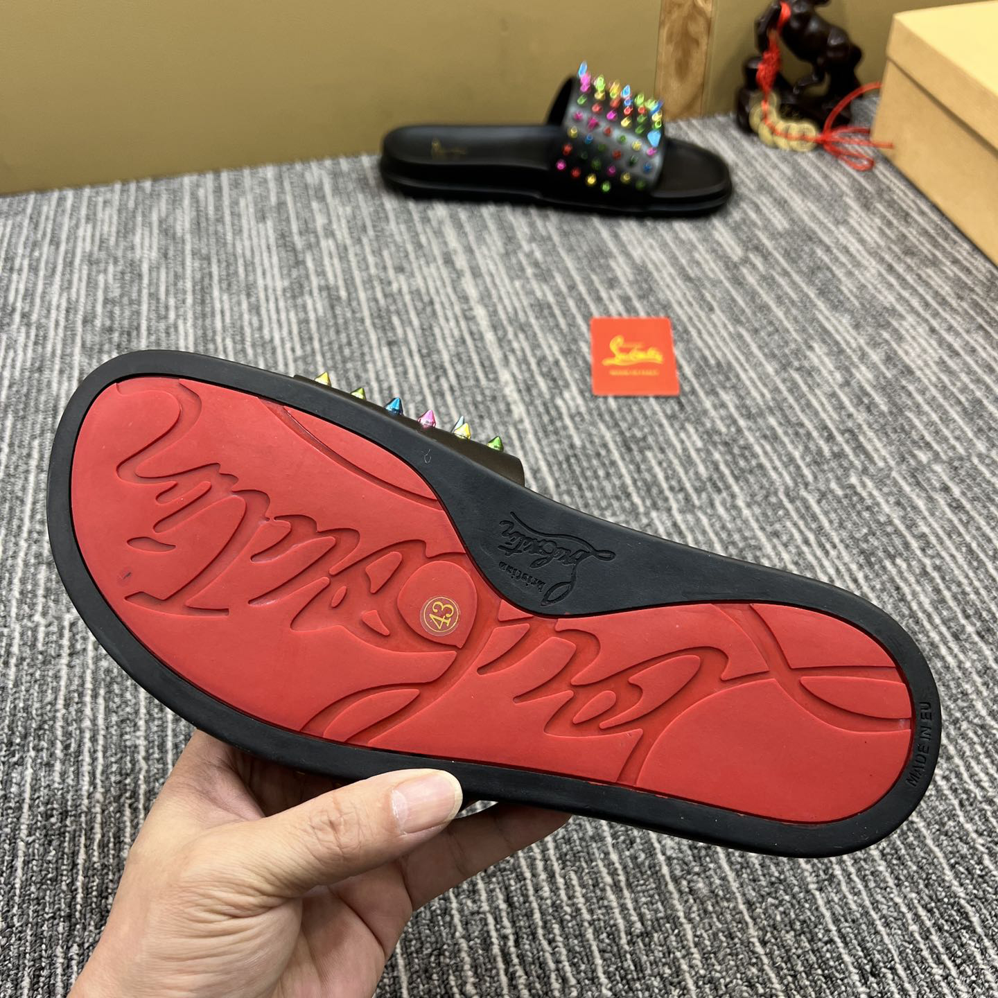 Christian Louboutin  Men Slippers Flats - DopestKickz