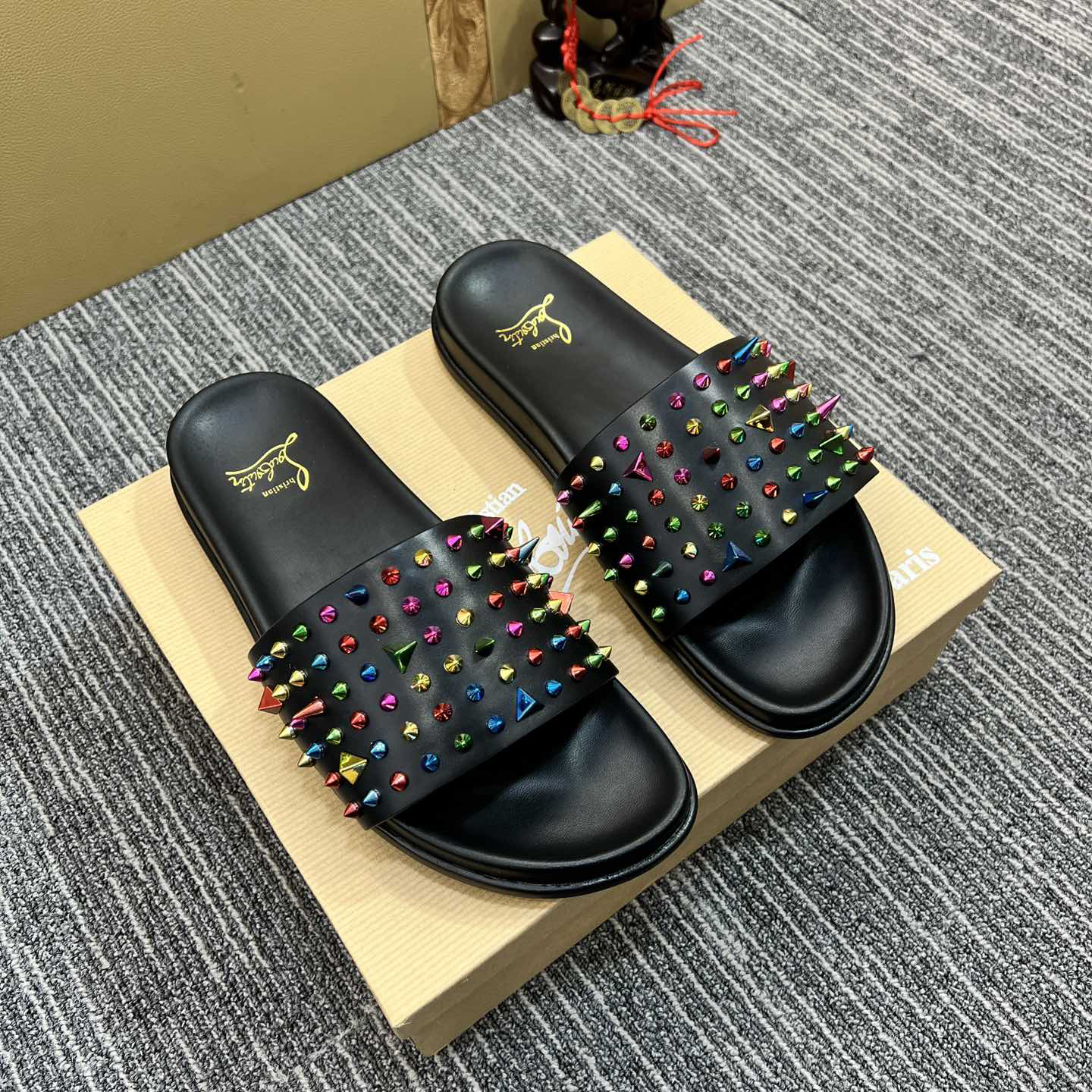 Christian Louboutin  Men Slippers Flats - DopestKickz