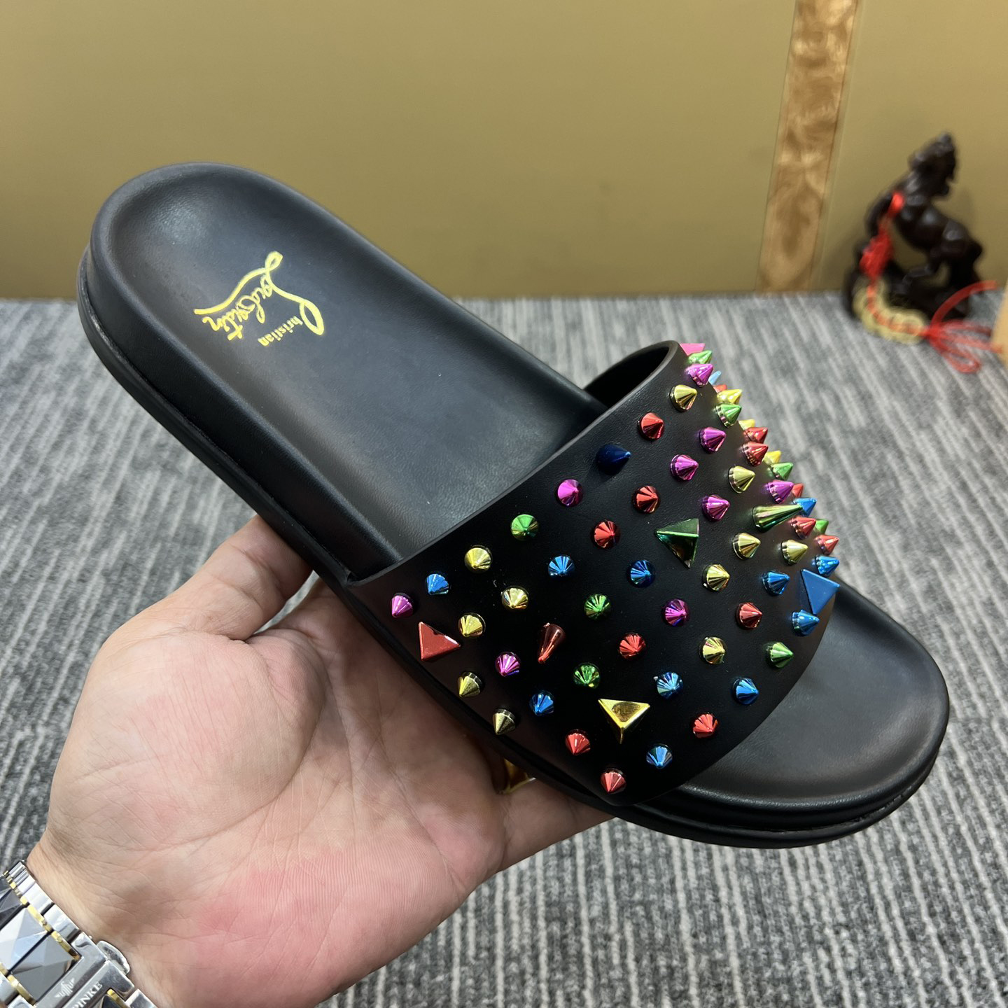 Christian Louboutin  Men Slippers Flats - DopestKickz