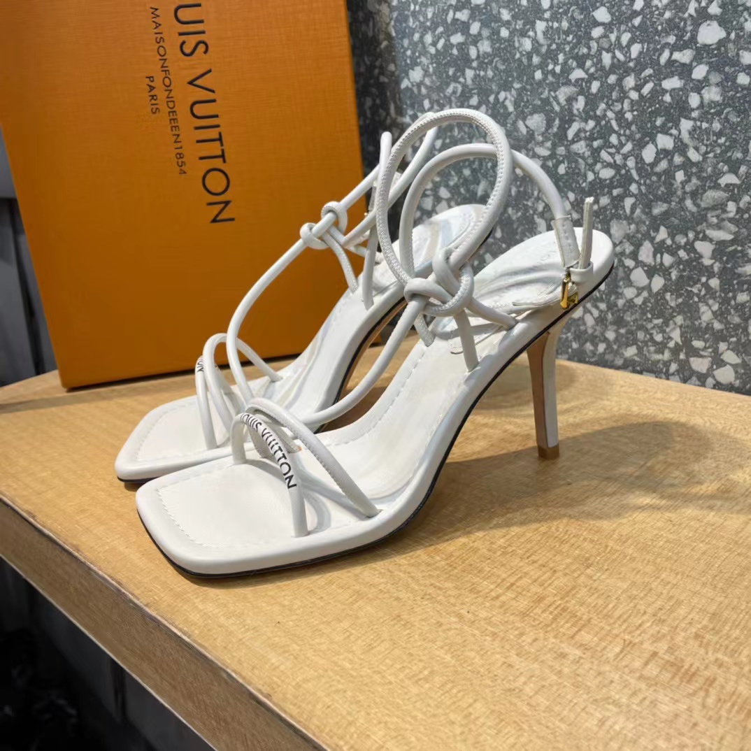 Louis Vuitton Sandals For Women In White - DopestKickz