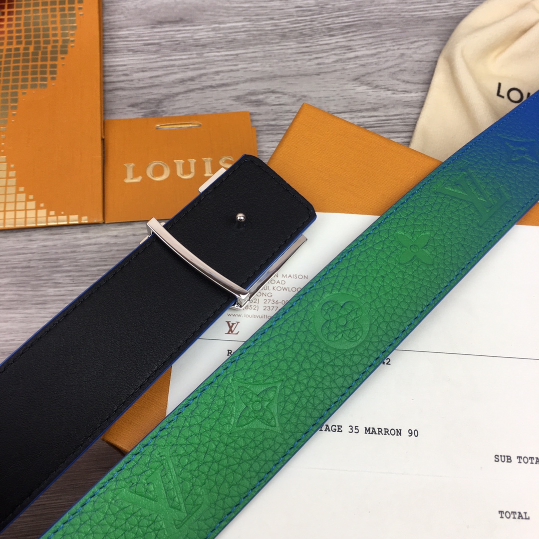 Louis Vuitton Gradient Shape 40MM Reversible Belt - DopestKickz