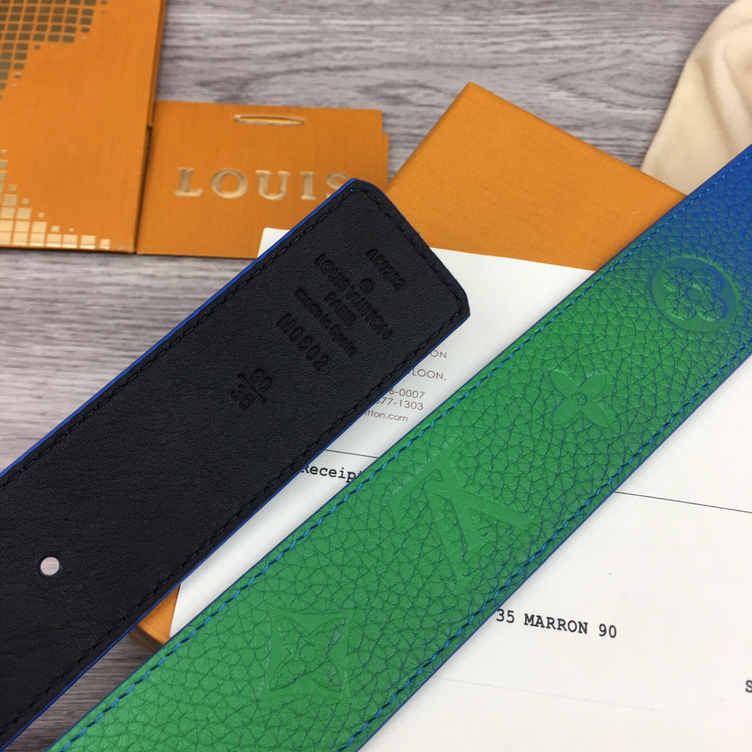 Louis Vuitton Gradient Shape 40MM Reversible Belt - DopestKickz