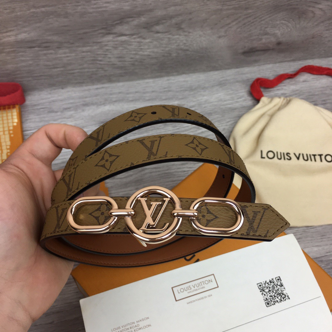Louis Vuitton Squared LV 20mm Belt - DopestKickz