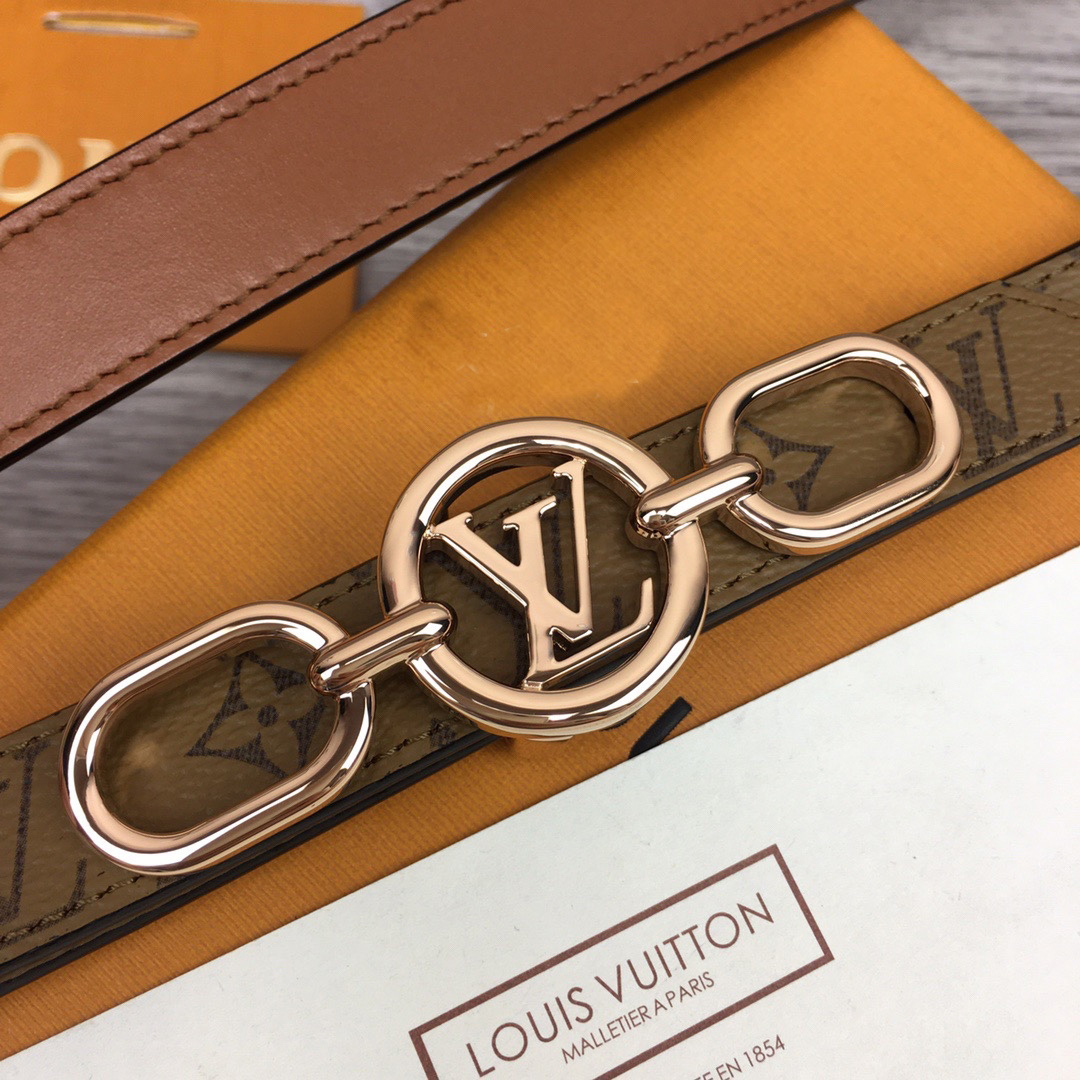 Louis Vuitton Squared LV 20mm Belt - DopestKickz