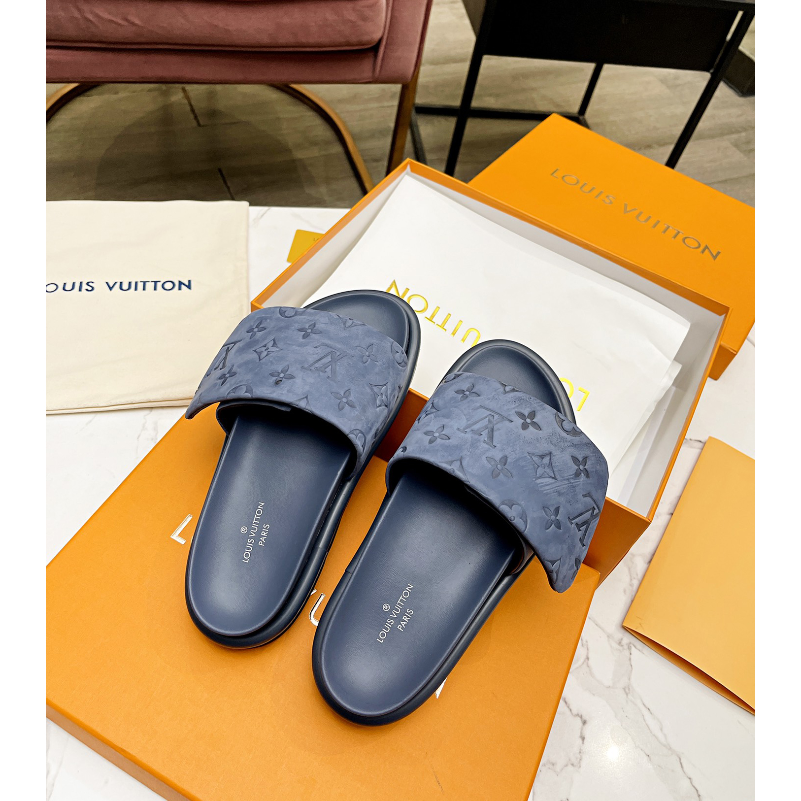 Louis Vuitton Pool Pillow Comfort Mules - DopestKickz