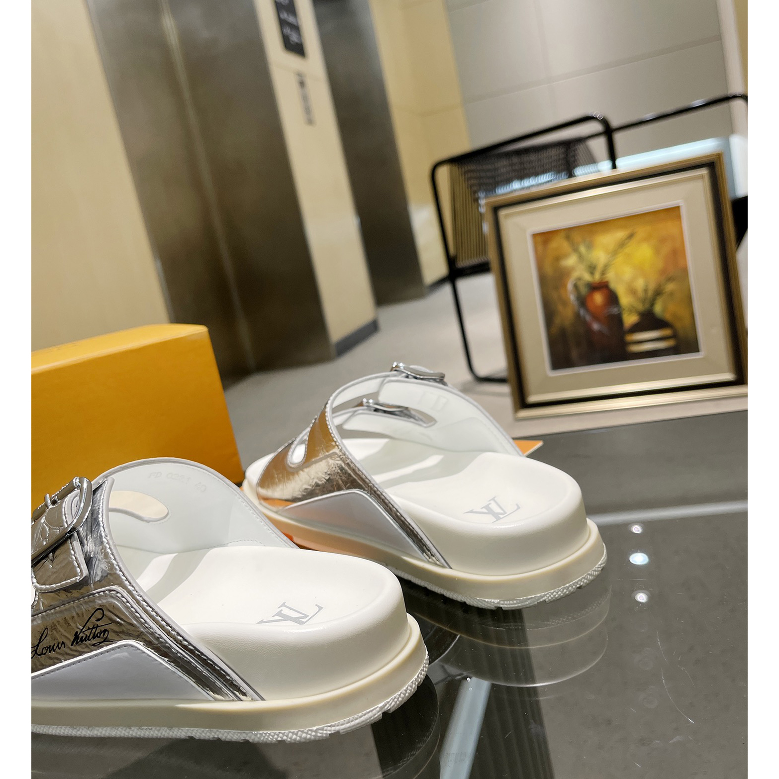 Louis Vuitton Men's Trainer Slippers - DopestKickz