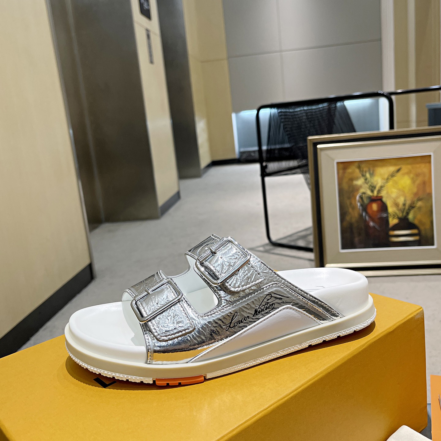 Louis Vuitton Men's Trainer Slippers - DopestKickz