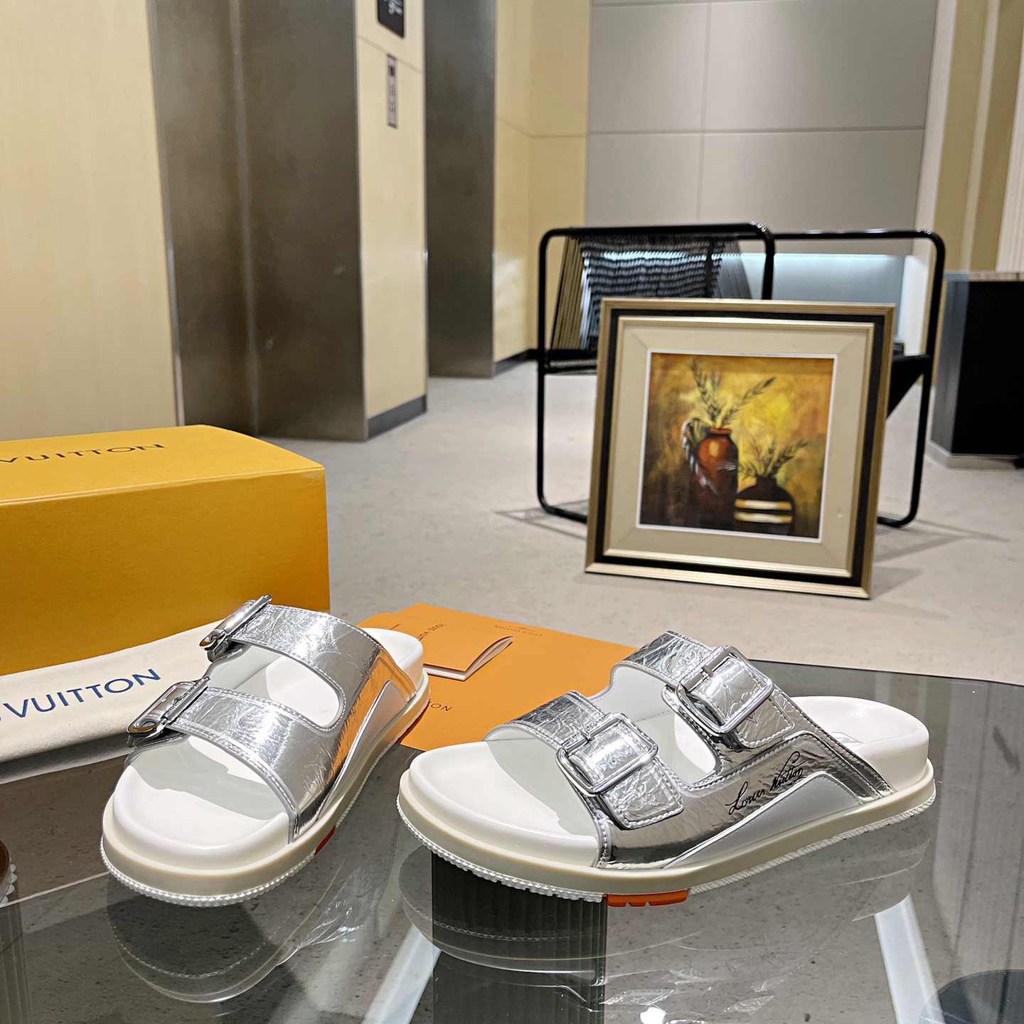 Louis Vuitton Men's Trainer Slippers - DopestKickz