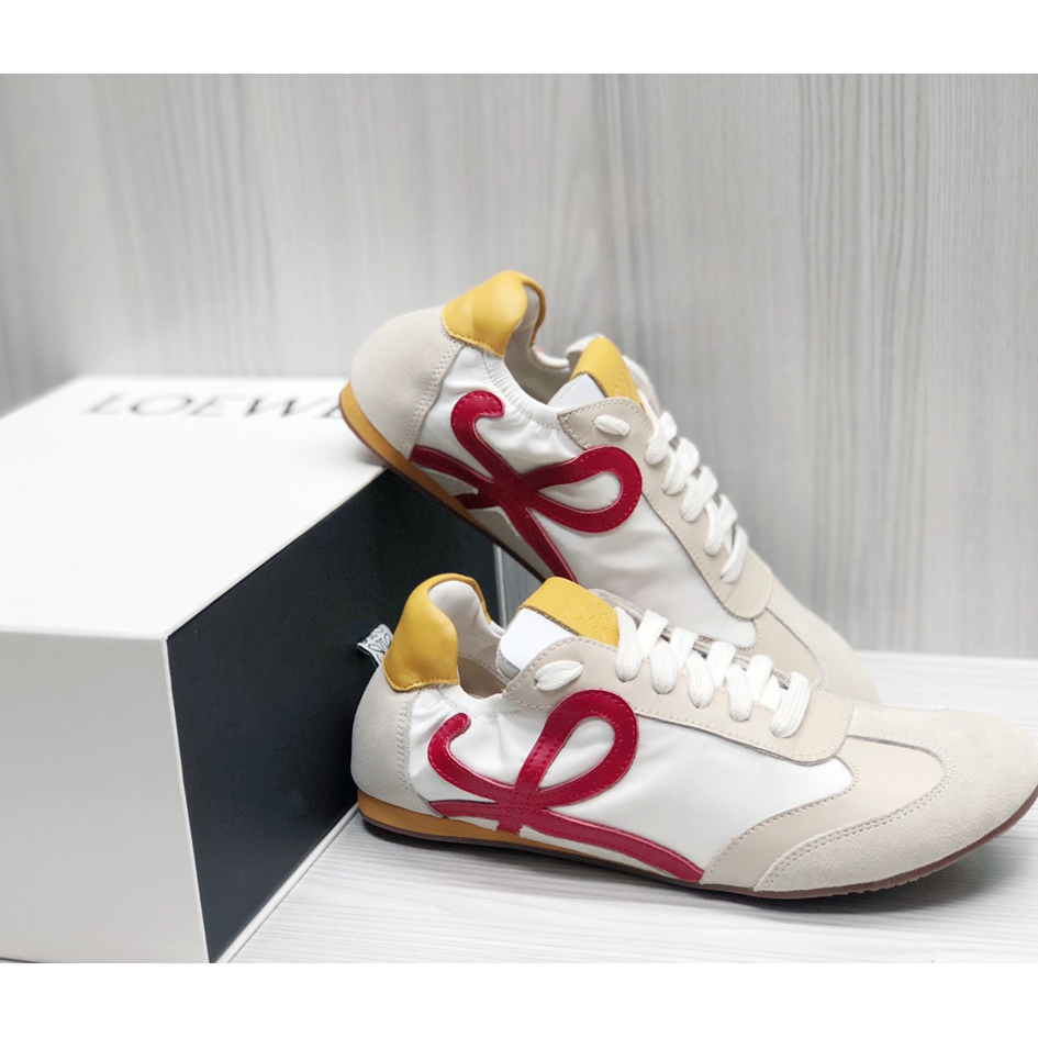 Loewe Ballet Runner In Nylon And Calfskin - DopestKickz