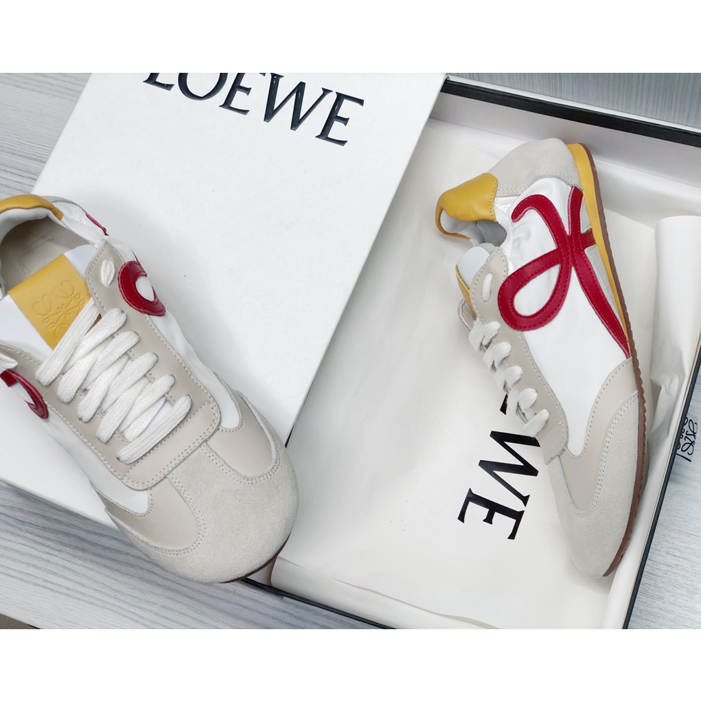 Loewe Ballet Runner In Nylon And Calfskin - DopestKickz