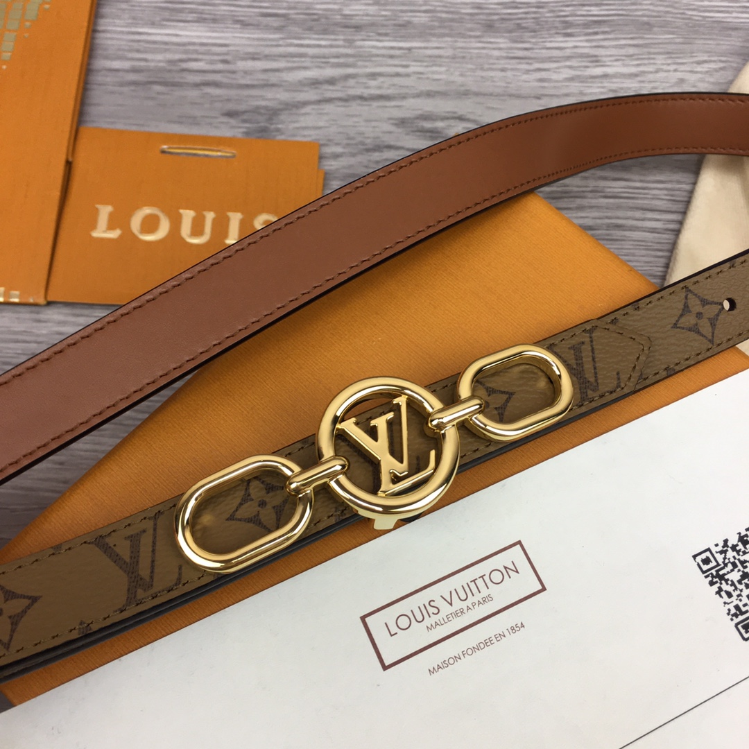 Louis Vuitton Squared LV 20mm Belt - DopestKickz