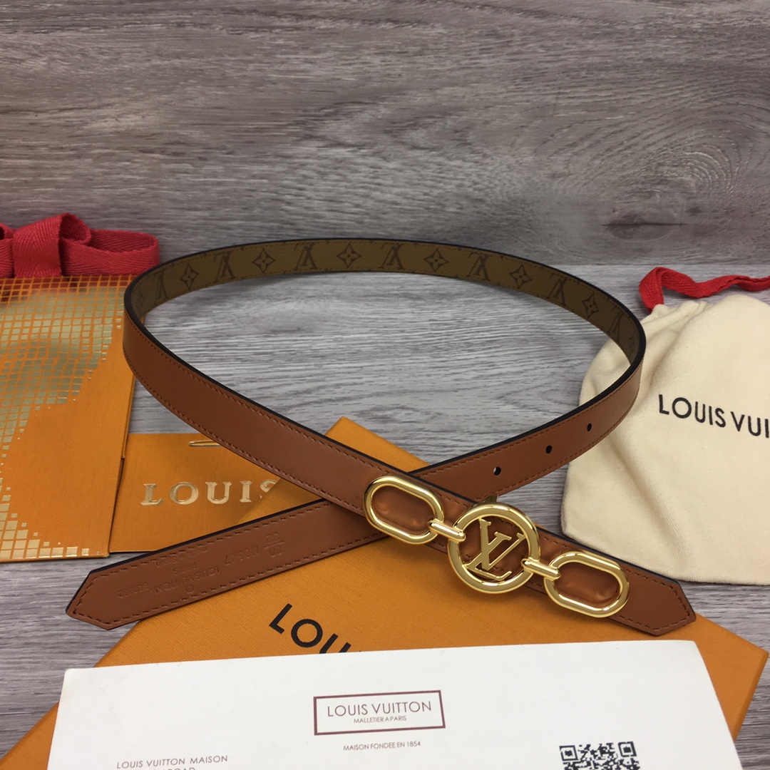 Louis Vuitton Squared LV 20mm Belt - DopestKickz