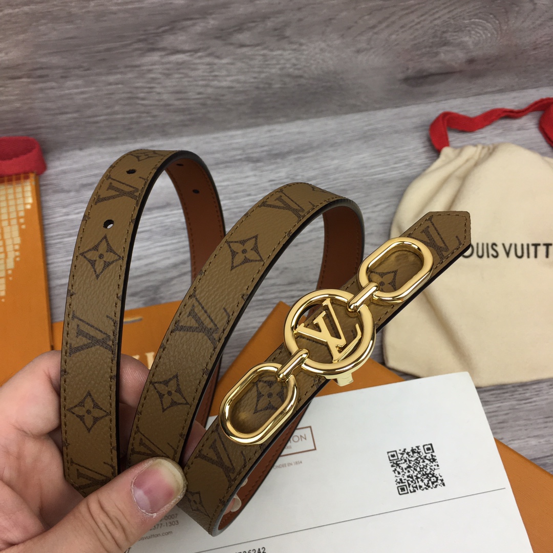 Louis Vuitton Squared LV 20mm Belt - DopestKickz