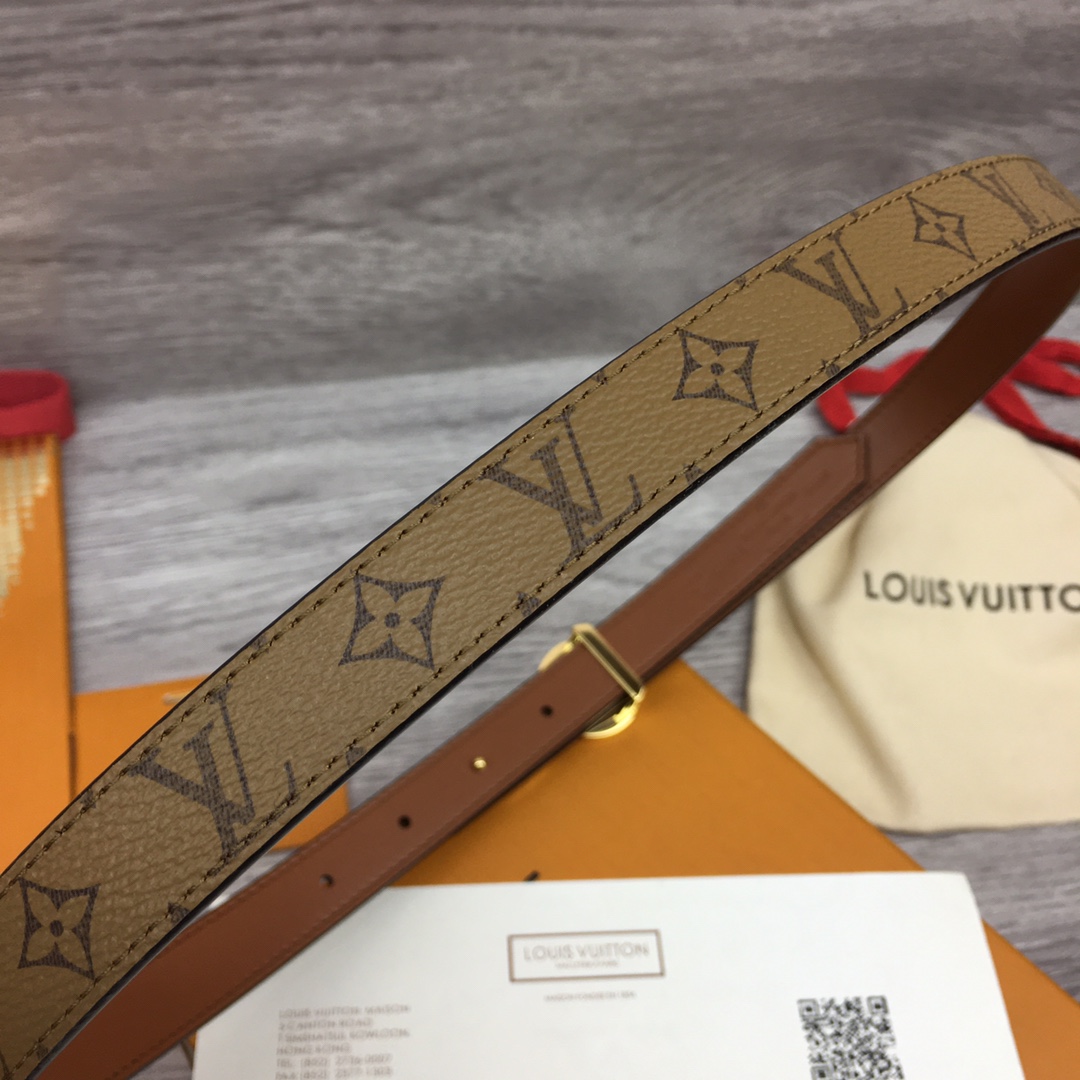 Louis Vuitton Squared LV 20mm Belt - DopestKickz