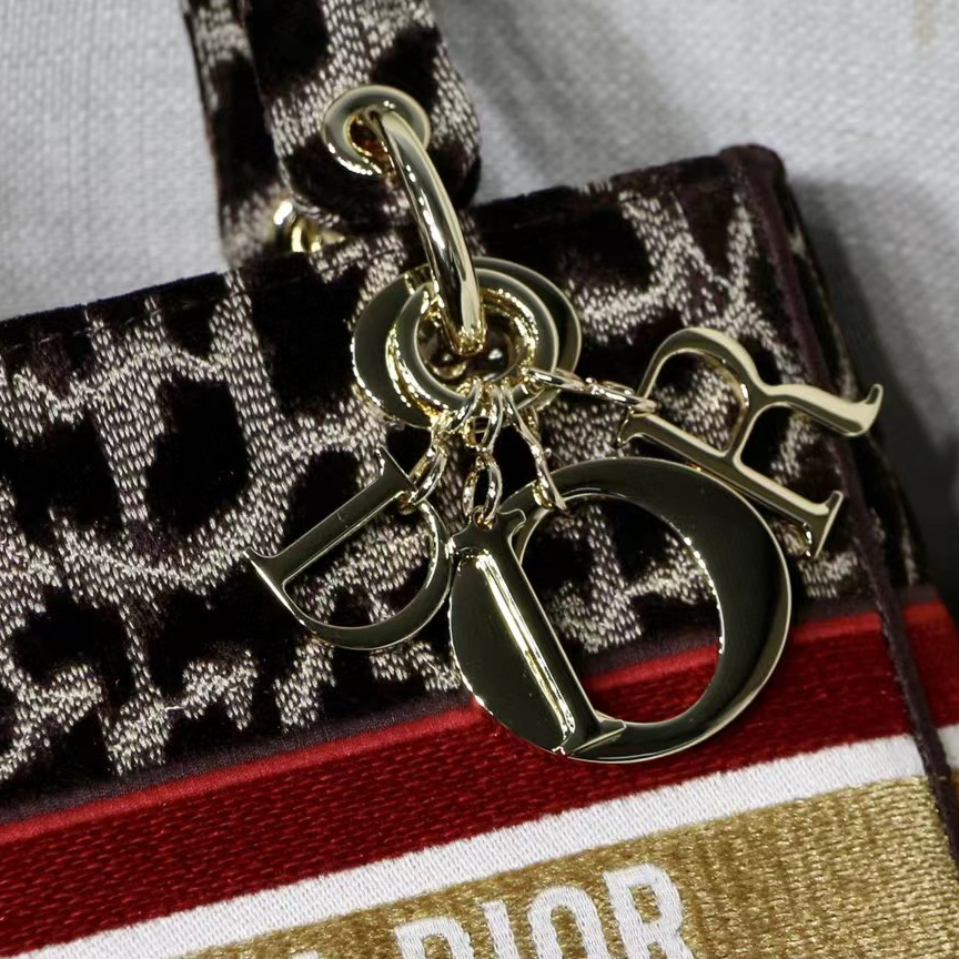 Dior Leopard Print Lady Bag（24-20-11CM） - DopestKickz