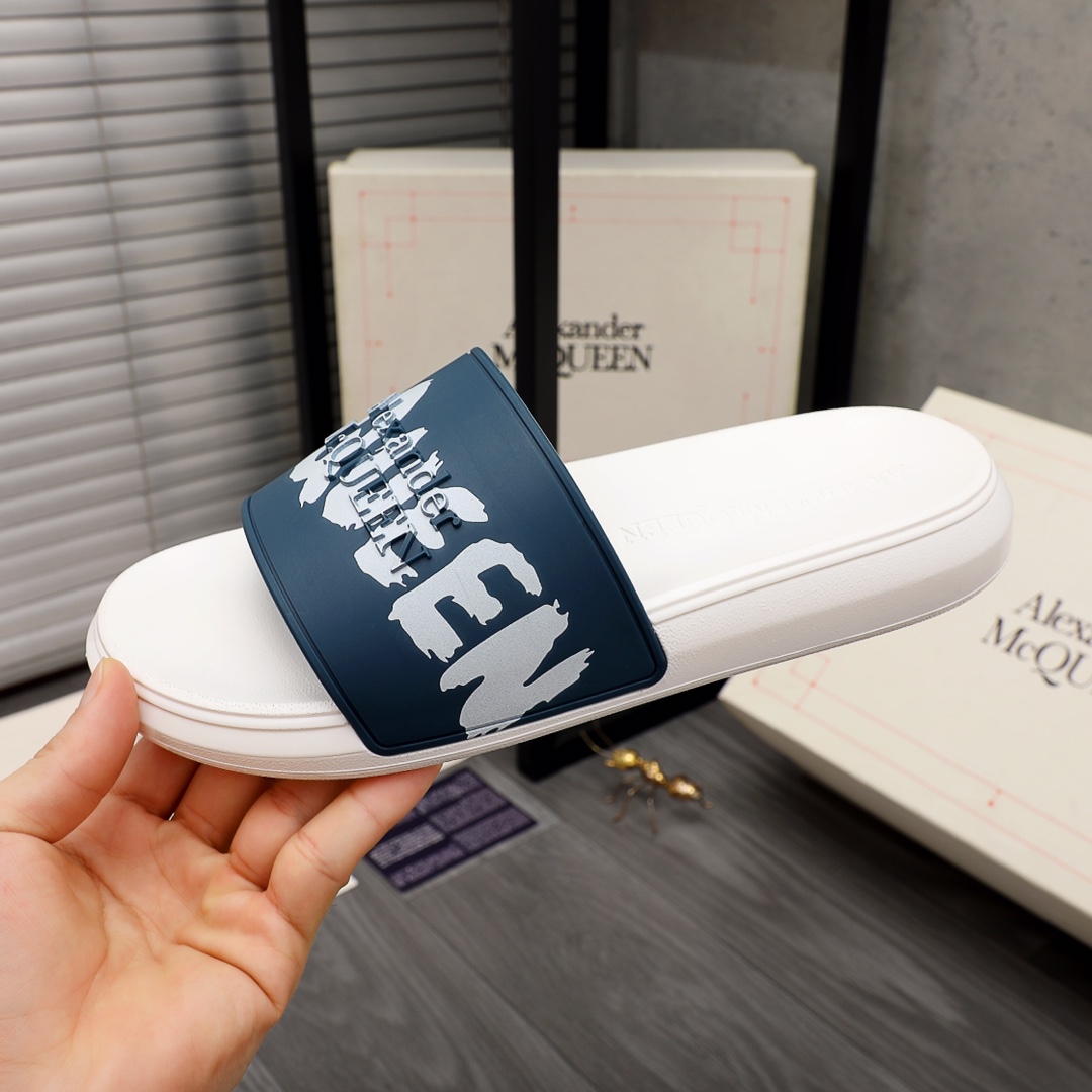 Alexander Mqueen Logo Slipper - DopestKickz