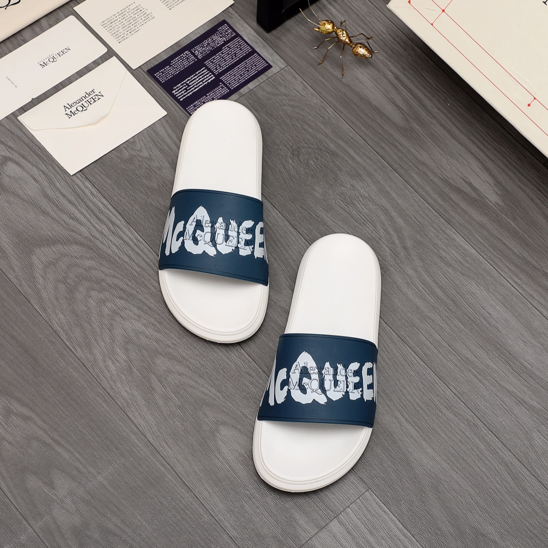 Alexander Mqueen Logo Slipper - DopestKickz