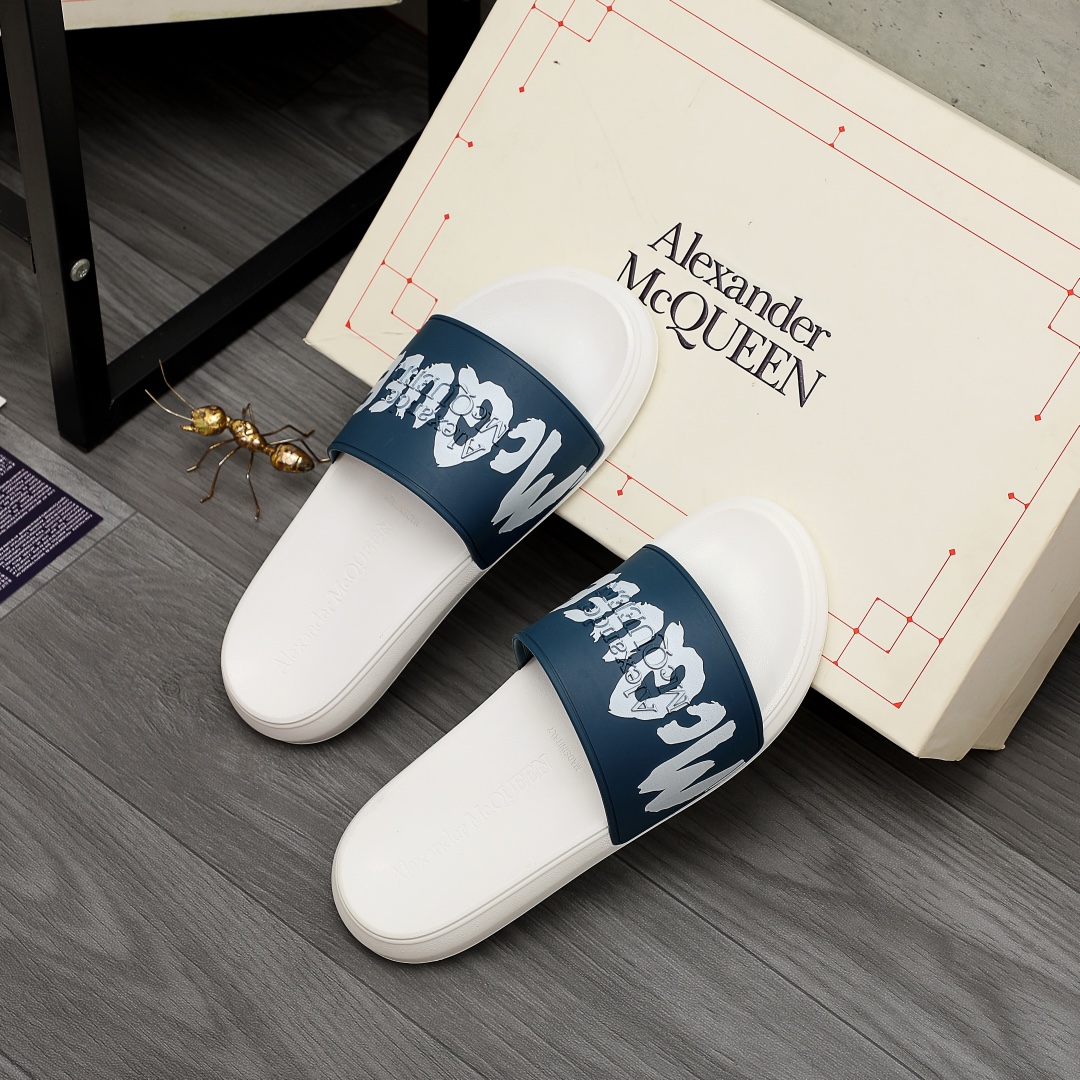 Alexander Mqueen Logo Slipper - DopestKickz