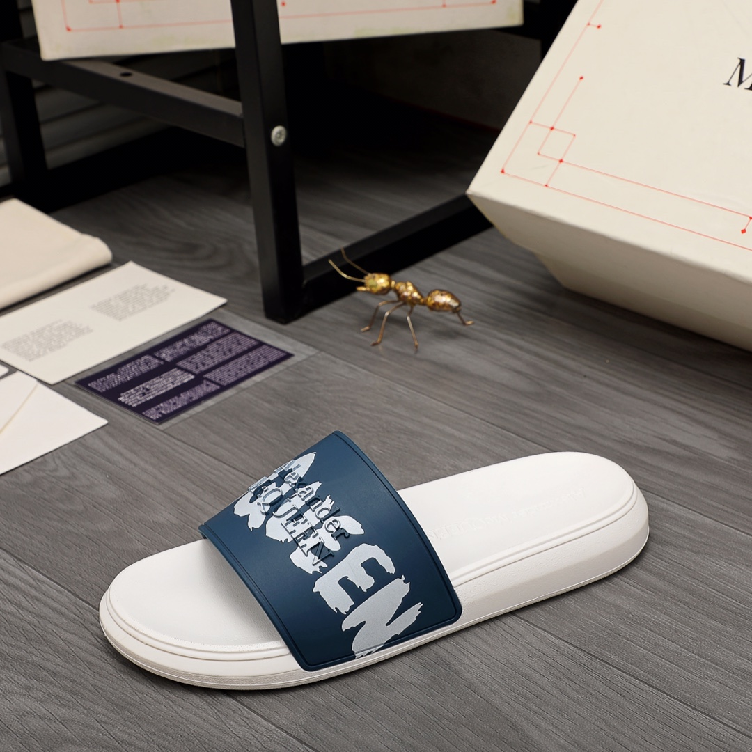 Alexander Mqueen Logo Slipper - DopestKickz