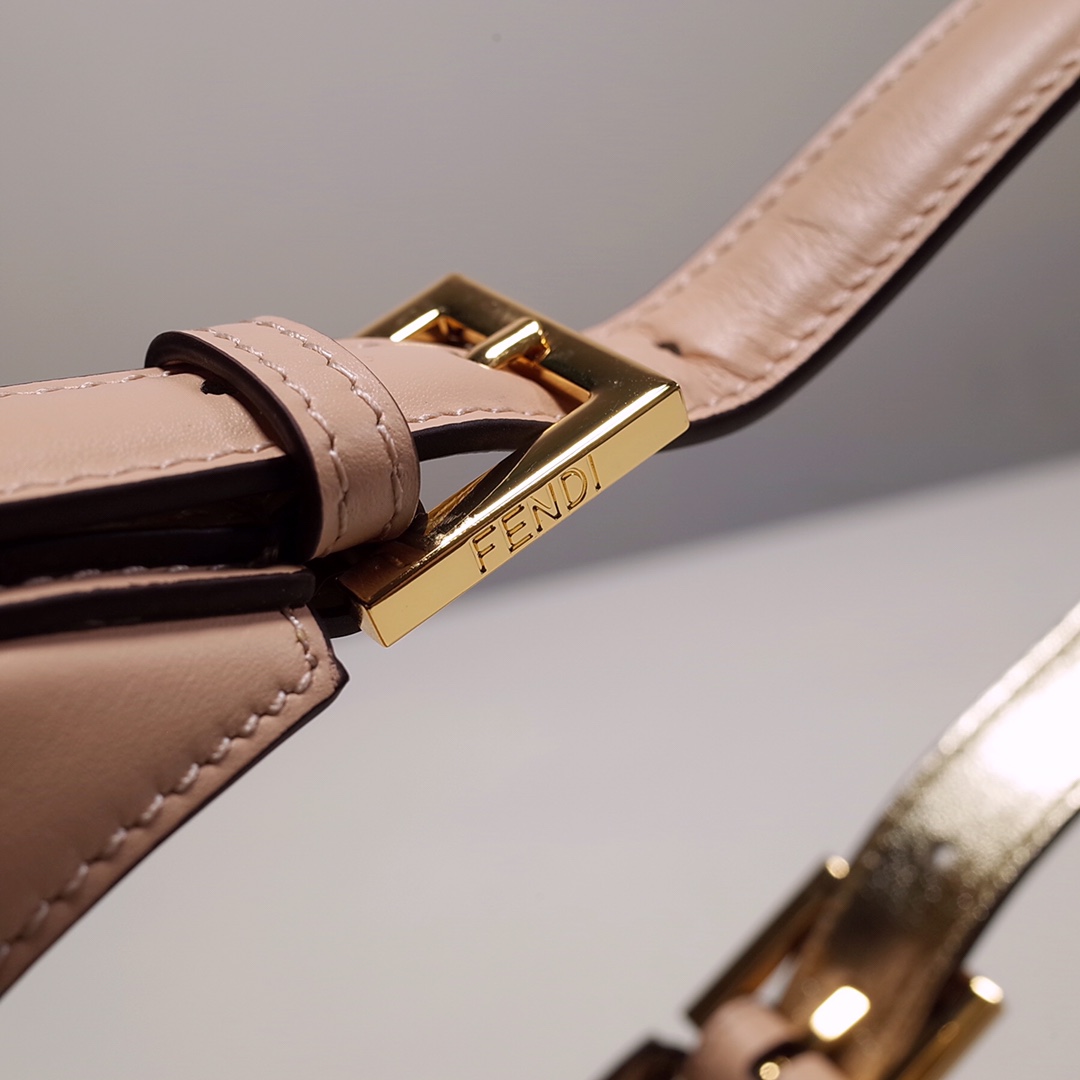 Fendi Cookie Pink Leather Mini Handbag（22-17.5-4.5cm） - DopestKickz