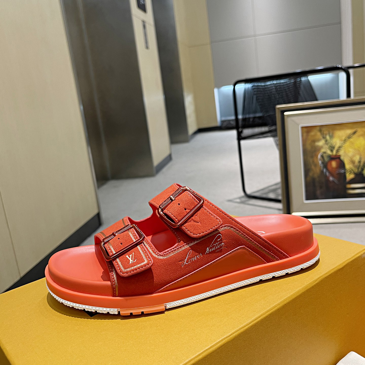 Louis Vuitton Men's Trainer Slippers - DopestKickz