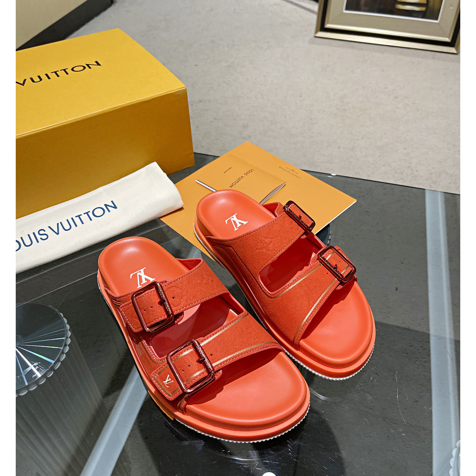 Louis Vuitton Men's Trainer Slippers - DopestKickz