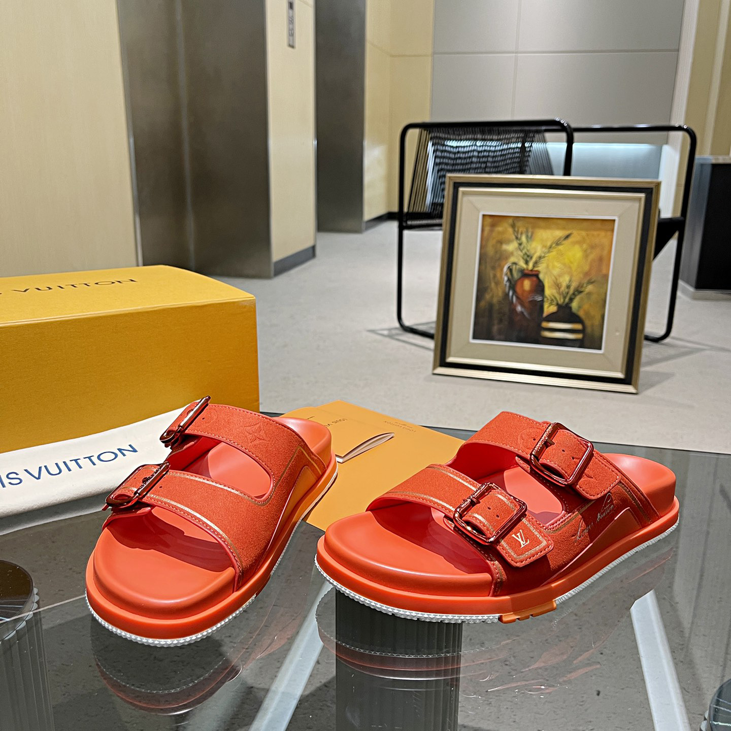 Louis Vuitton Men's Trainer Slippers - DopestKickz