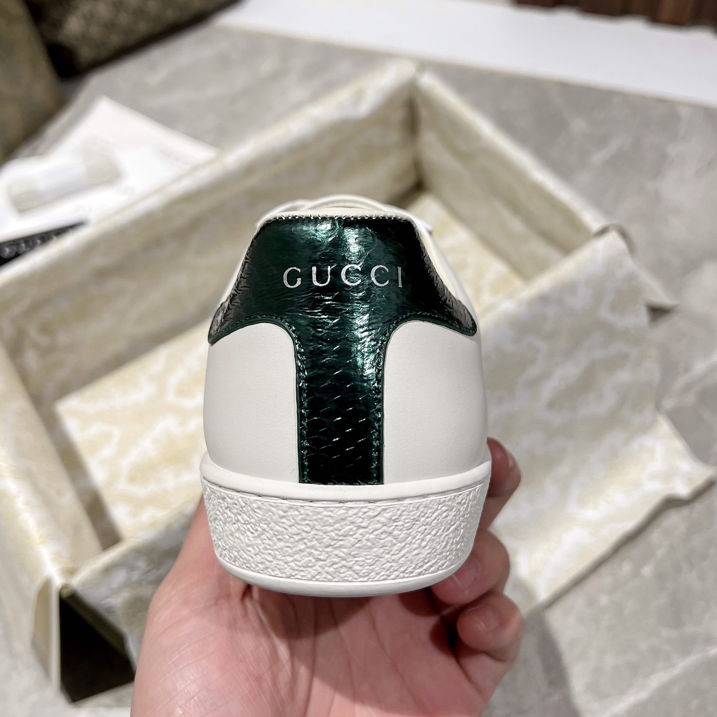 Gucci Snake Logo  Basket Sneaker - DopestKickz