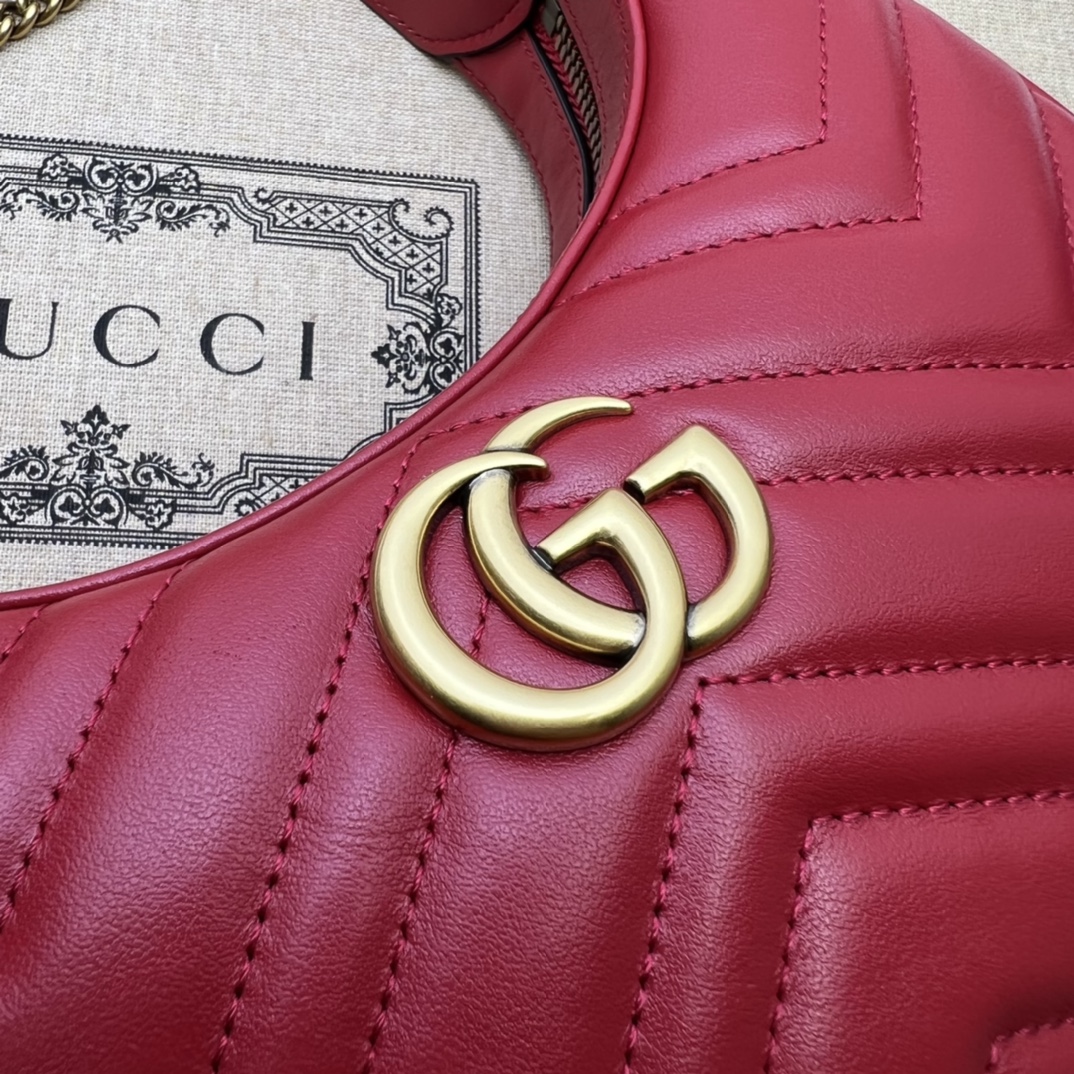Gucci GG  Leather Handle Bag（21-11-5CM） - DopestKickz