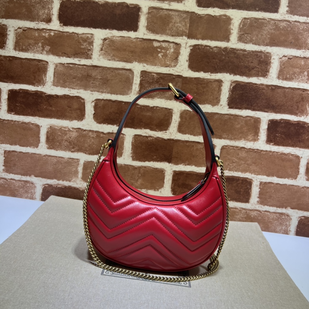 Gucci GG  Leather Handle Bag（21-11-5CM） - DopestKickz