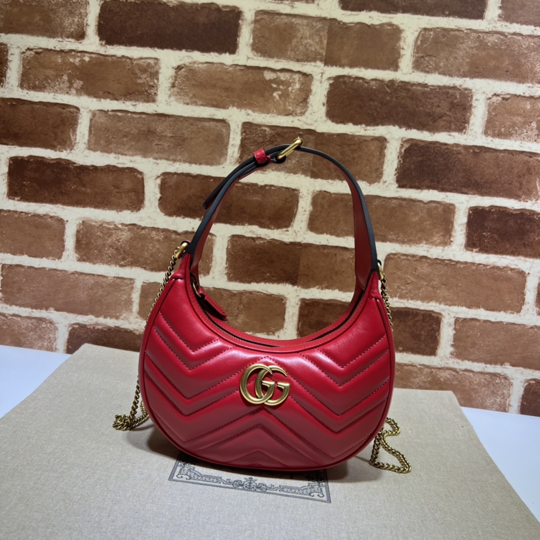 Gucci GG  Leather Handle Bag（21-11-5CM） - DopestKickz