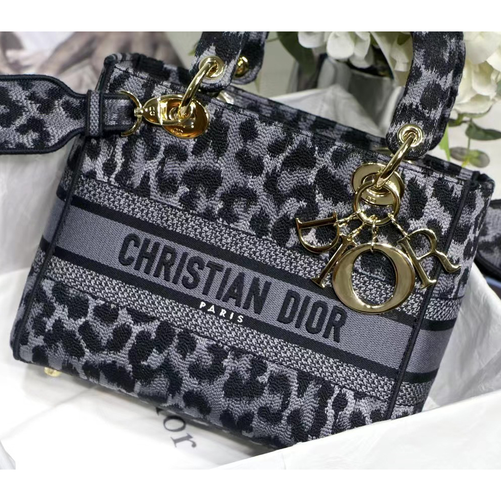 Dior Leopard Print Lady Bag（24-20-11CM） - DopestKickz