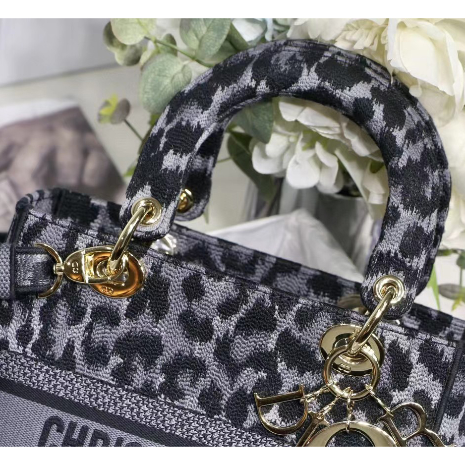 Dior Leopard Print Lady Bag（24-20-11CM） - DopestKickz