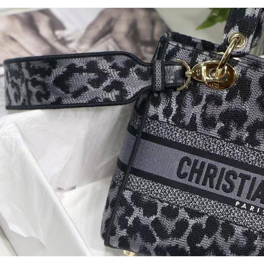 Dior Leopard Print Lady Bag（24-20-11CM） - DopestKickz