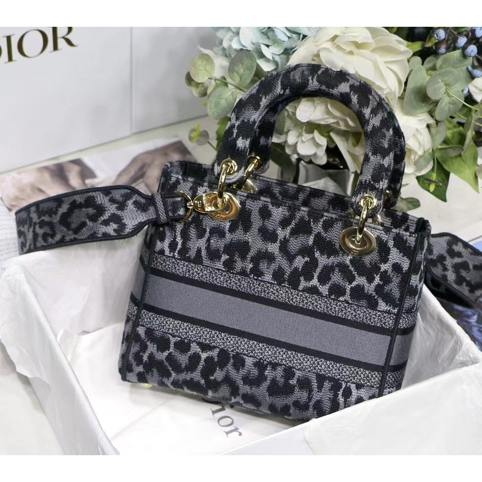 Dior Leopard Print Lady Bag（24-20-11CM） - DopestKickz